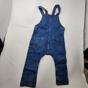 H&M Toddler Size 2T Blue Denim Unisex Overalls